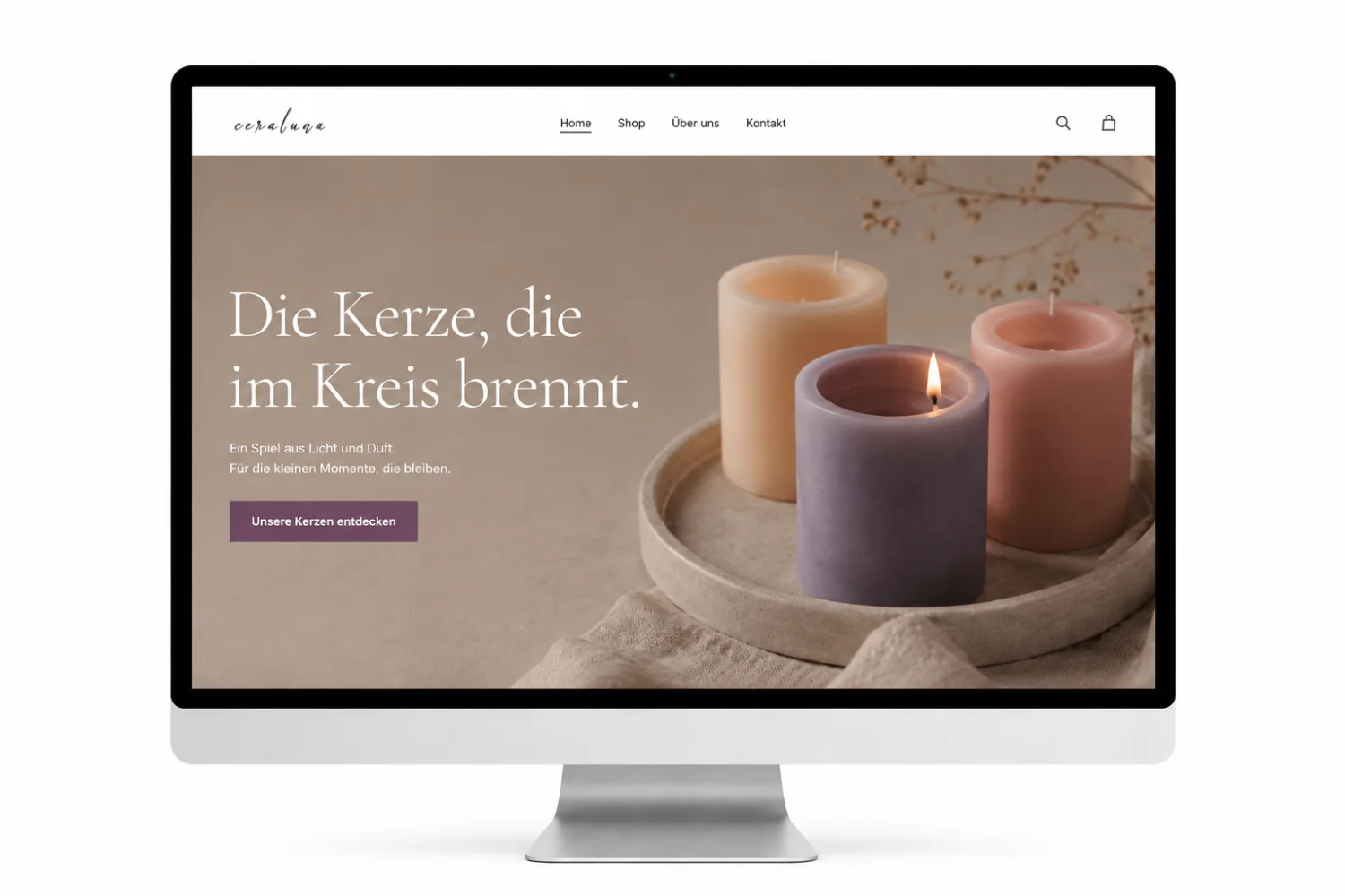 Mockup des Projekts Ceraluna
